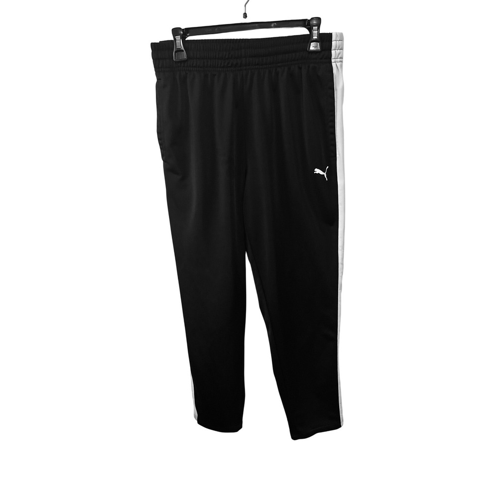 Puma Men's‎ Black Track Pants L Activewear Training Warm Up Joggers
